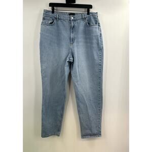 ASOS Design Baggy High Waisted Light Wash Jean Size 32